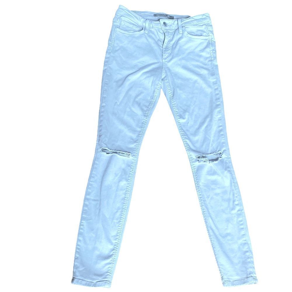 Joe's Jeans White Skinny Distressed Size 26